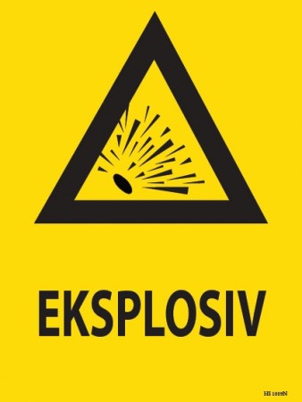 HMS Advarselskilt: HS 1009N - Eksplosiv