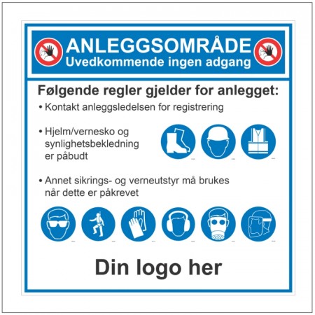 Byggeplass skilt